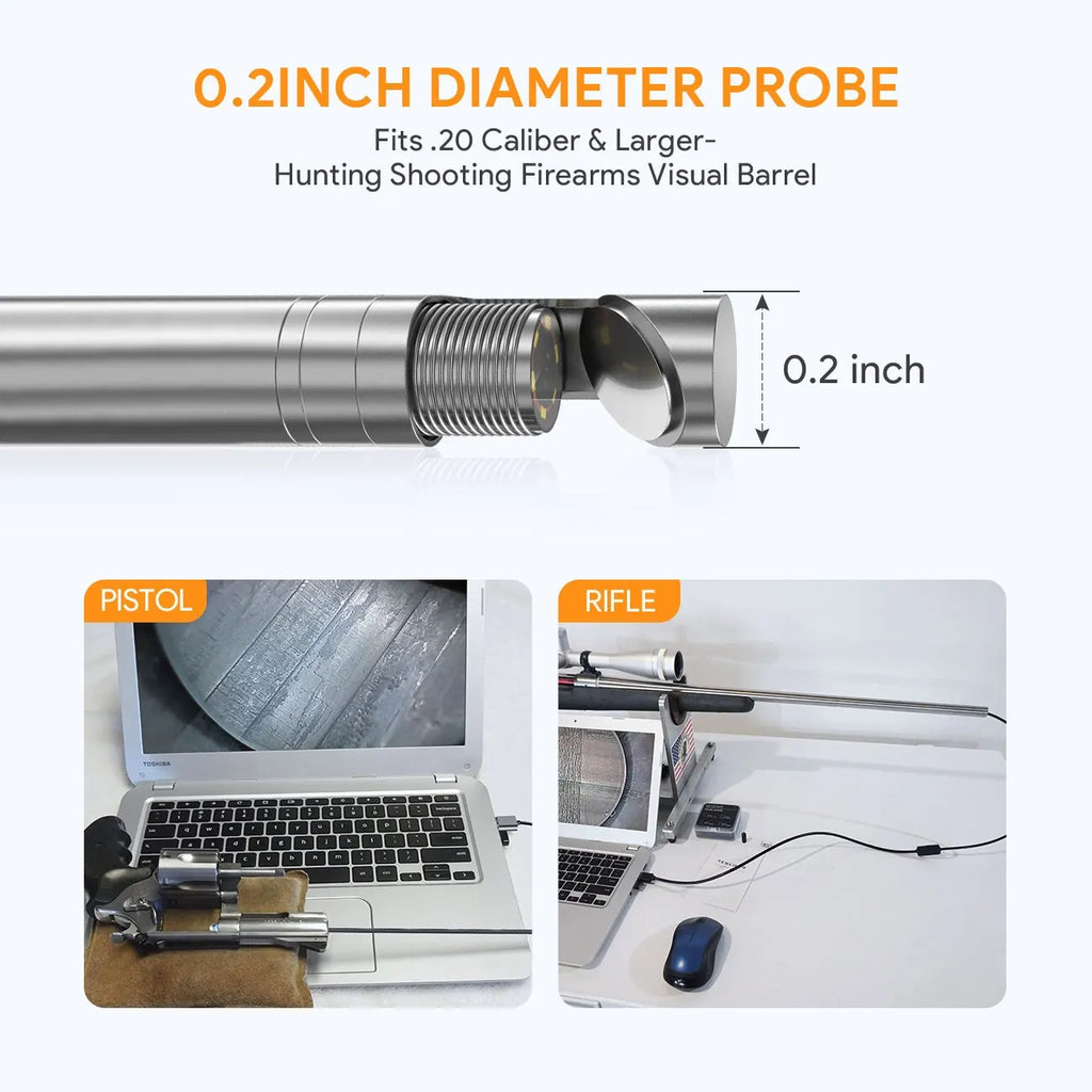 TESLONG NTG100 5mm Diameter Rifle Borescope Camera Digital Hunting