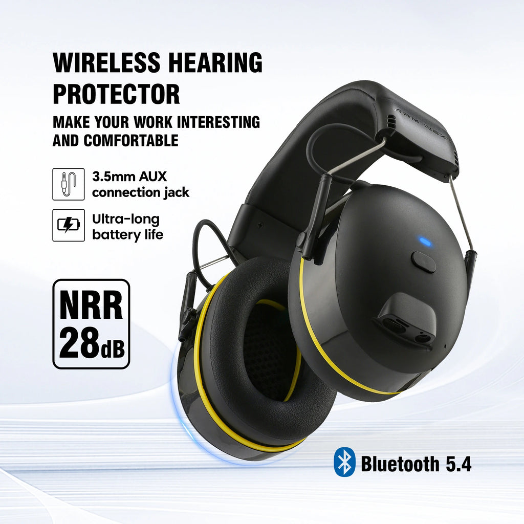Bluetooth Hearing Protector Noise Reduction Safety Ear Muffs Canceling