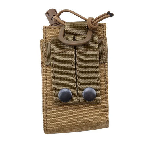DIZETION Tactical Radio Pouch Hunting Walkie Talkie Holder Interphone