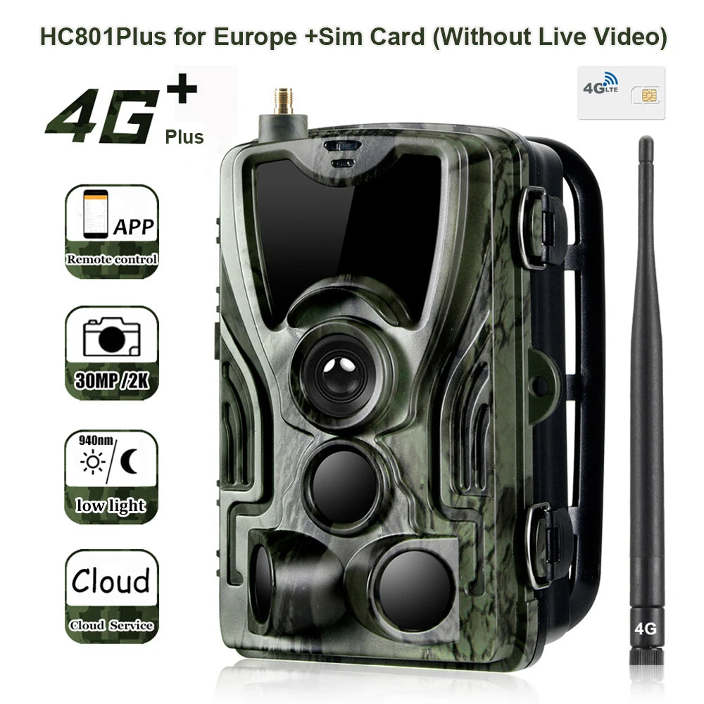 Free APP Trail Camera Cloud Service 4G Wildlife Hunting Surveillance