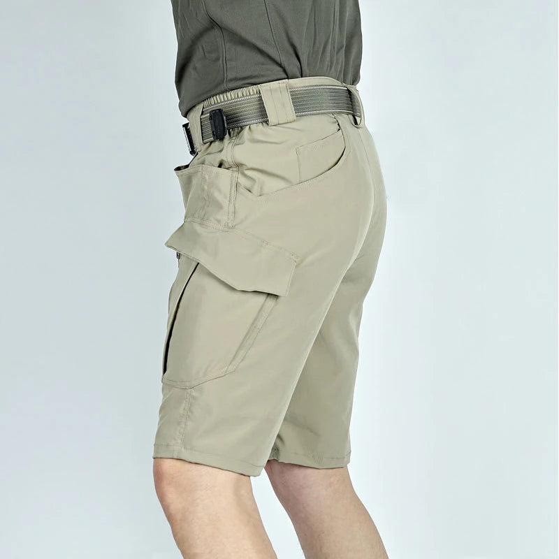 Summer Men Cargo Shorts Quick Dry Tactical Short Pants Multi-Pocket