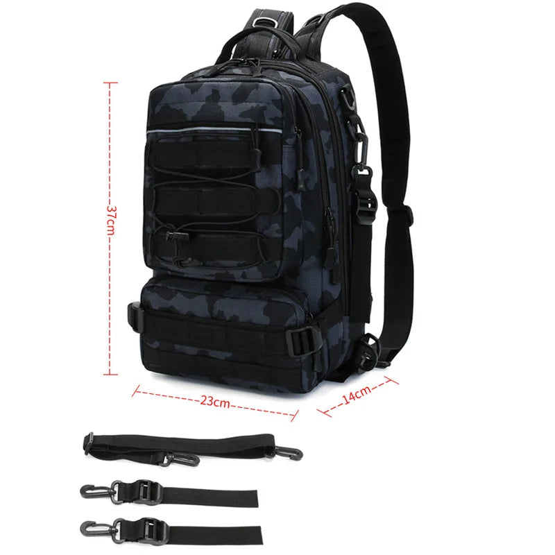 Fishing Tackle Backpack Storage Bag Men Outdoor Shoulder Fishing Lure