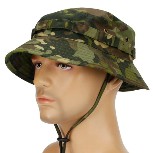 Camouflage Boonie Hat Outdoor Hiking Fishing Hunting Camo Bucket Hat