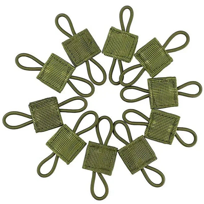 10 Pièces Sangles MOLLE Elastiques Nylon Pour Fixations