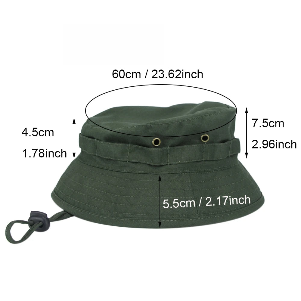 Camouflage Boonie Hat Outdoor Hiking Fishing Hunting Camo Bucket Hat