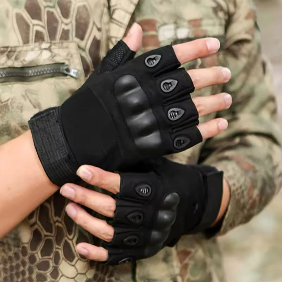 Half Finger Tactical Gloves Outdoor Men's Military Gloves Hiking