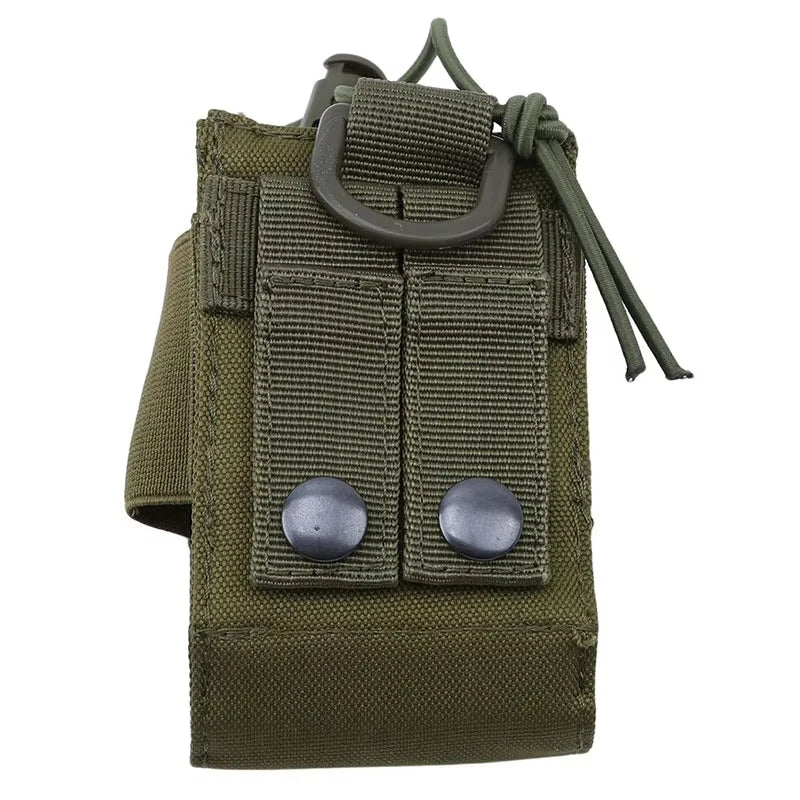 DIZETION Tactical Radio Pouch Hunting Walkie Talkie Holder Interphone