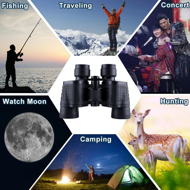 Binoculars 80X80 Long Range 15000m HD High Power Telescope Optical