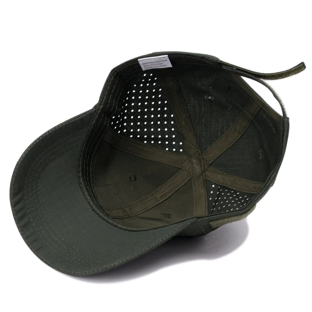 New Men Camouflage Baseball Cap Breathable Sunscreen Hat Outdoor