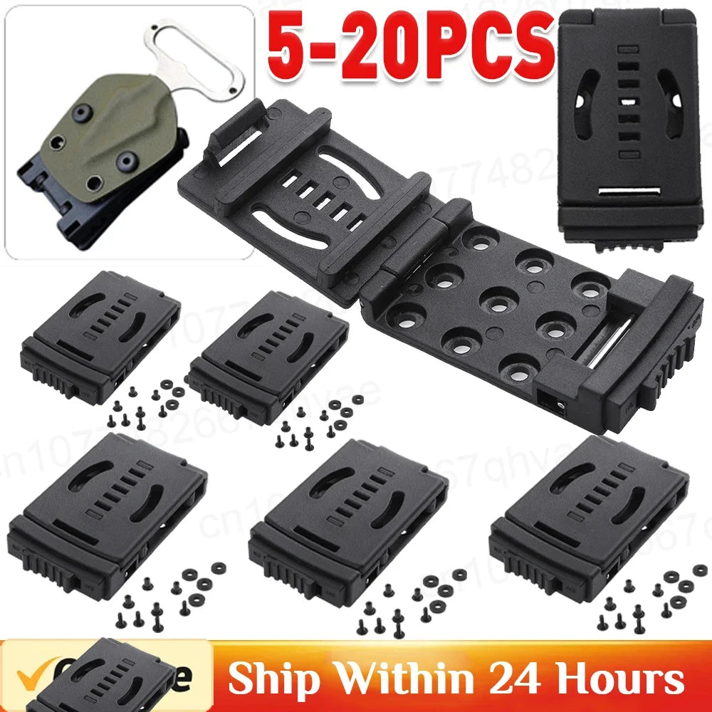 5-20pcs K Sheath Kydex Waist Belt Clip Hunting Knife Scabbard Kit Tek