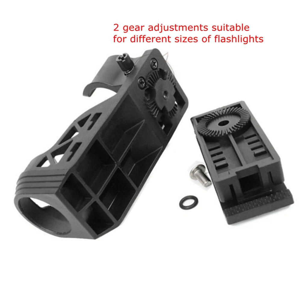Tactical  360° rotating Flashlight Holster with Lever Side Lock System