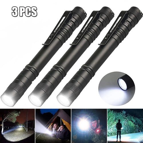 Mini Pen Light Flashlight Red/White/395nm Torch Penlight Flashlight