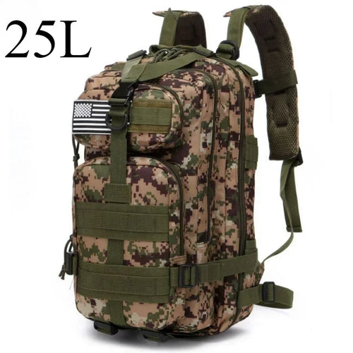 25L/50L Tactical Backpack Molle Bag Outdoor Bags Backpack for Hiking
