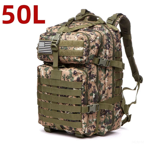 25L/50L 1000D Nylon Waterproof Trekking Fishing Hunting Bag Backpack