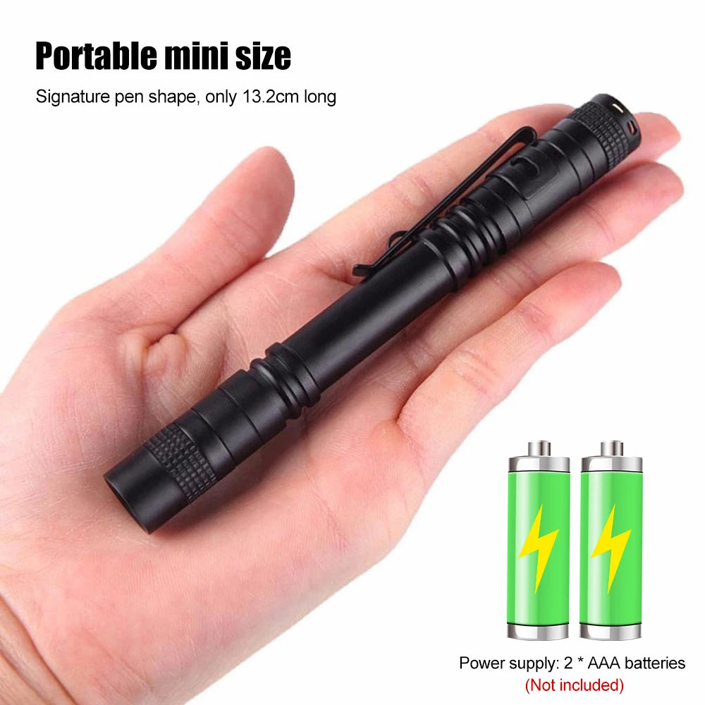 Mini Pen Light Flashlight Red/White/395nm Torch Penlight Flashlight