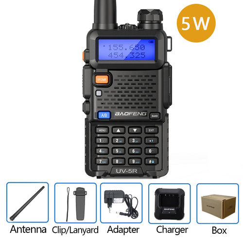 Baofeng Walkie Talkie UV 5R 5W 8W Dual Band Ham Two Way Radio Vhf Uhf
