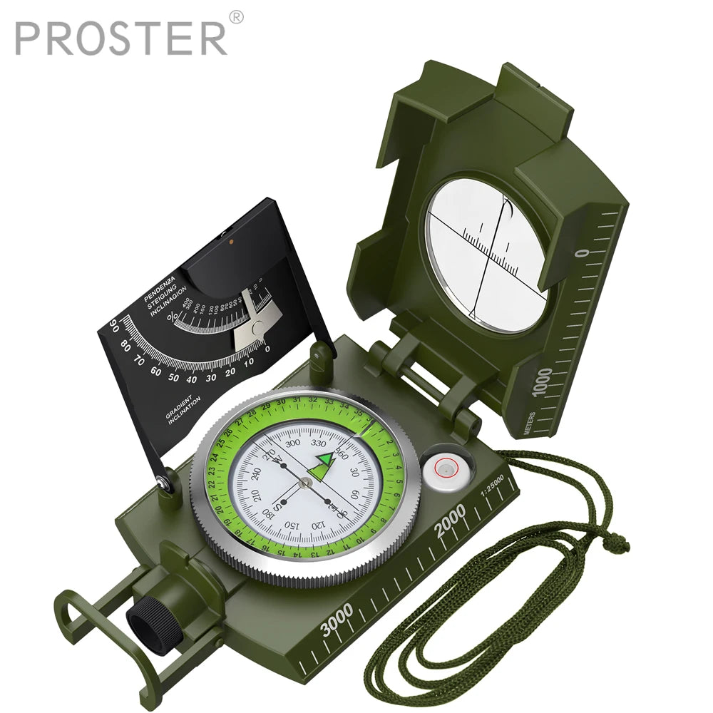 Proster Professional Outdoor Camping Compass IP65 Waterproof