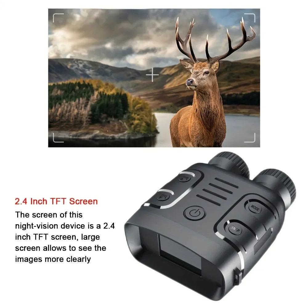 Binoculaire 1080P Vision Nocturne Infrarouge 5X Jour Nuit
