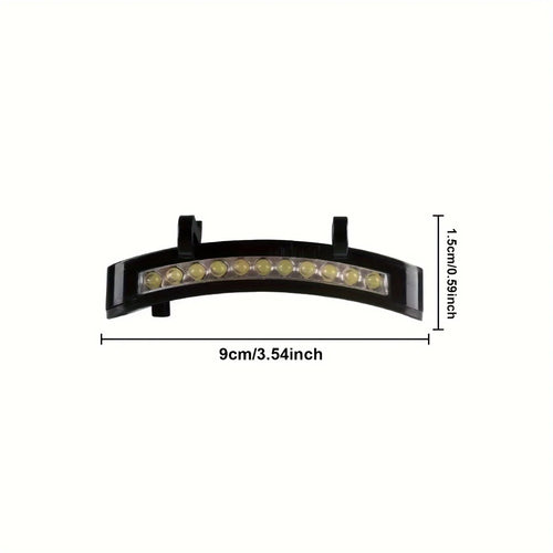 Luminex Lampe Frontale LED Ultra Brillante Clip-on pour Casquette – Idéale pour la Pêche en Plein Air