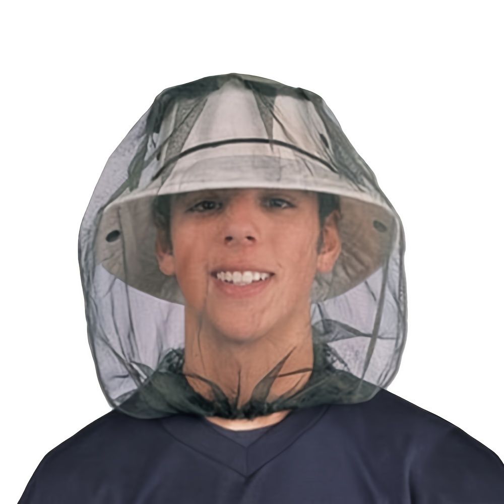 1pc Anti-mosquito Hood; Outdoor Fishing Anti-mosquito Head Net;