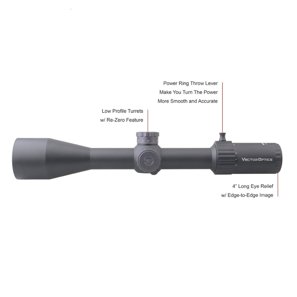 Optics Marksman 6-24x50 FFP Tactical Riflescope Hunting Rifle Scope