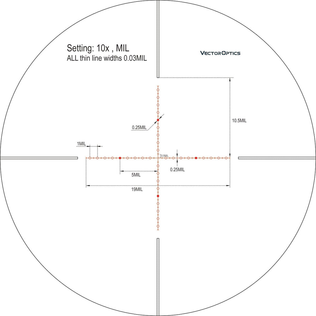 Vector Optics Continental HD 5-30x56 Hunting Riflescope 1/4 MOA Fit