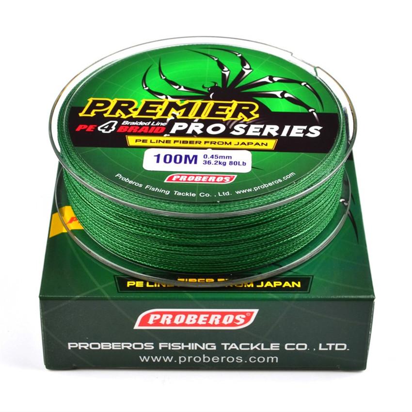 Ligne De Peche En PE Multicolore 100m Couleurs Disponibles