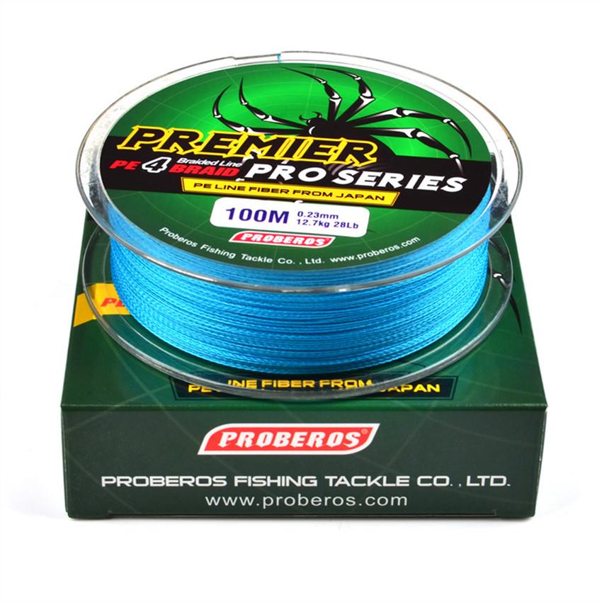 Ligne De Peche En PE Multicolore 100m Couleurs Disponibles
