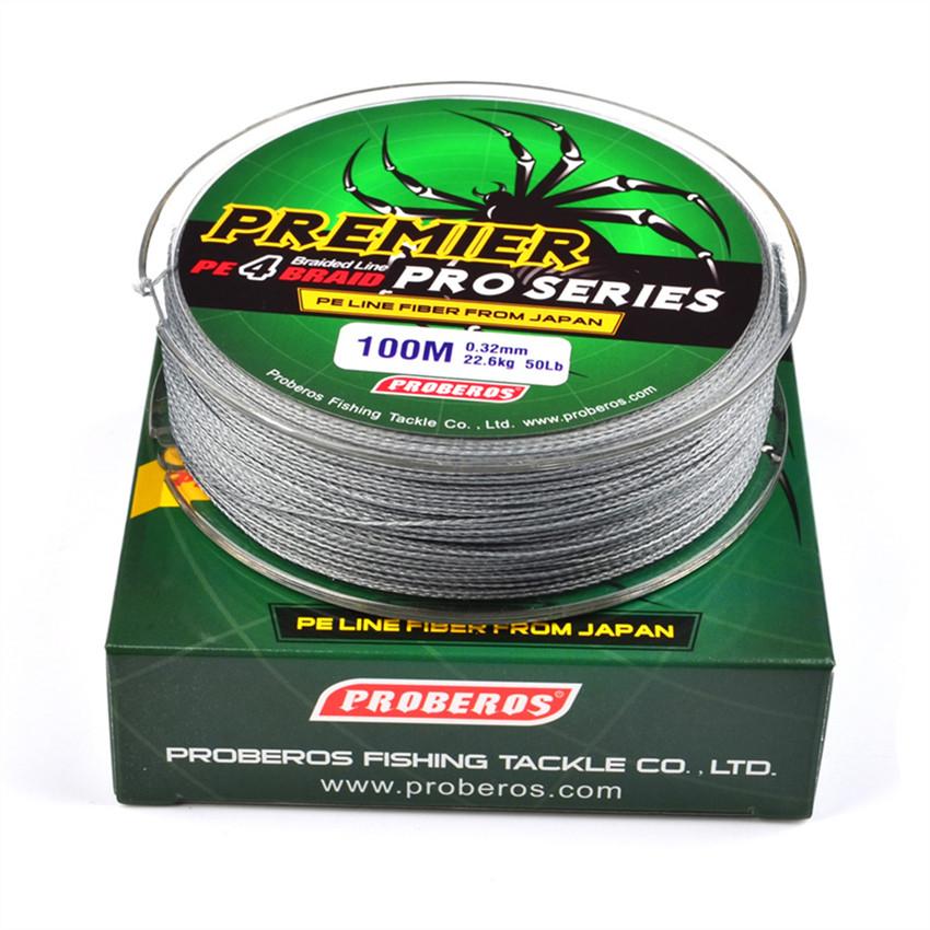 Ligne De Peche En PE Multicolore 100m Couleurs Disponibles