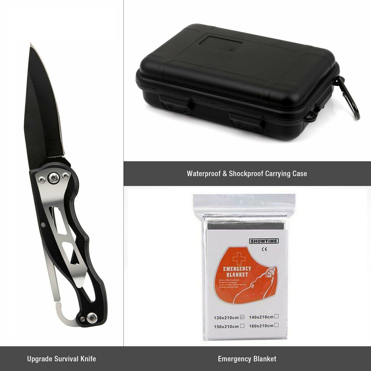 Kit de Survie Extérieur 14 en 1 pour Camping et Aventure